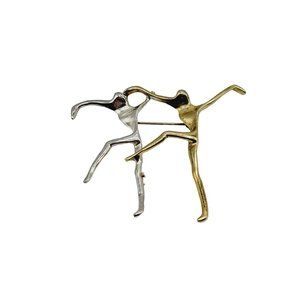 Vintage Iconic 80's MCM Abstract Dancer Brooch (A372)